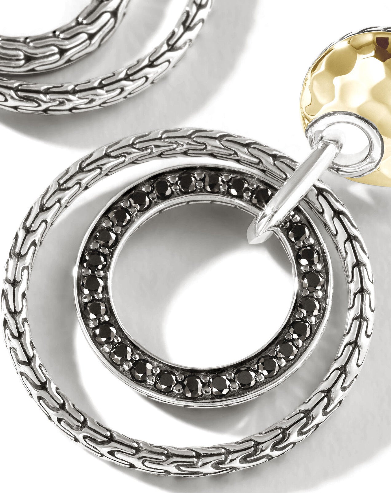 Black Infinity Earrings
