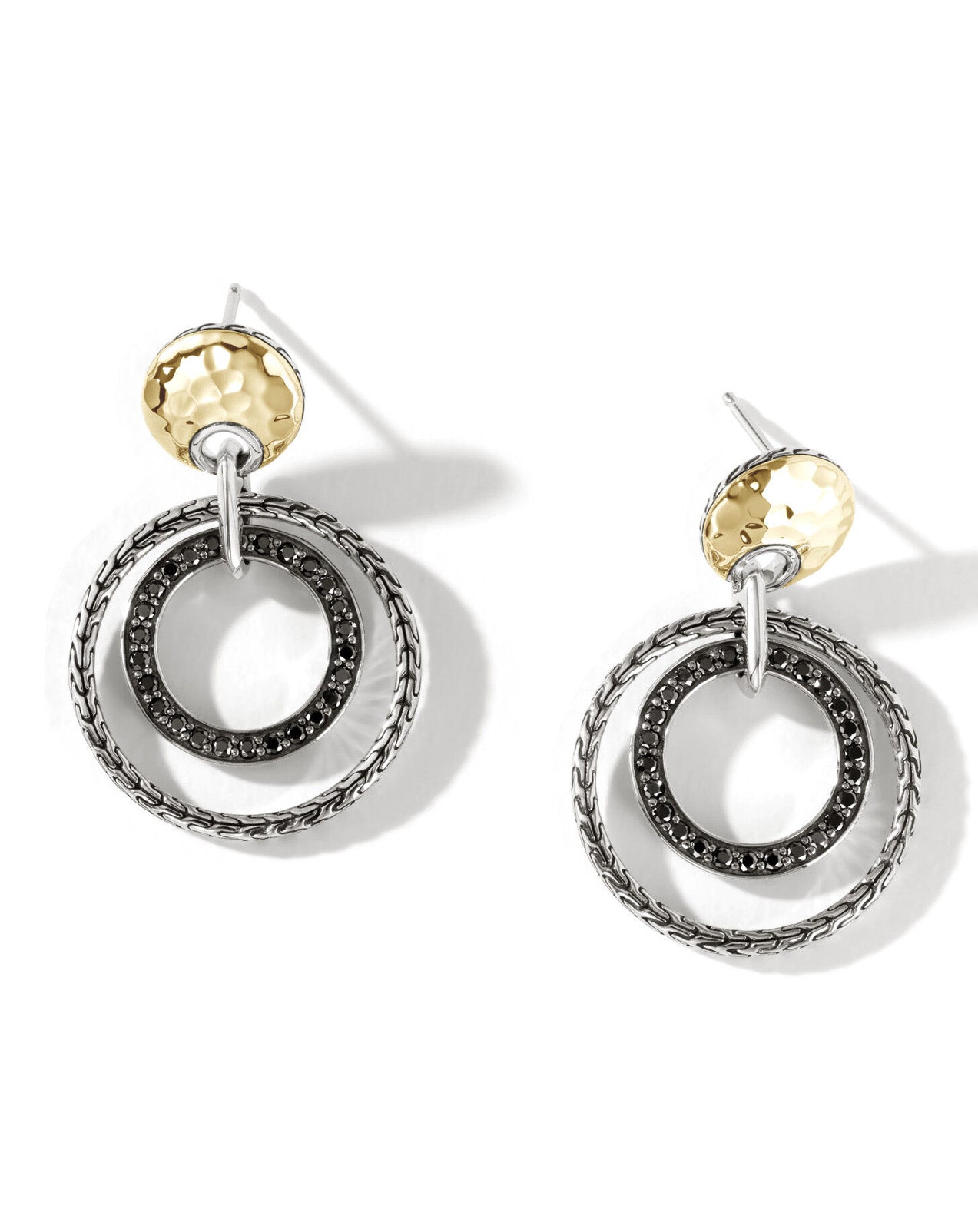 Black Infinity Earrings